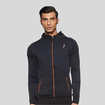 Campus Sutra Men Hooded Sports Jacket