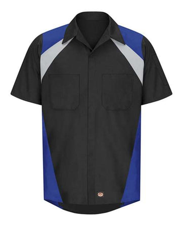 Men’s SY28 Tri-Color Short Sleeve Work Shirt – Durable & Stylish