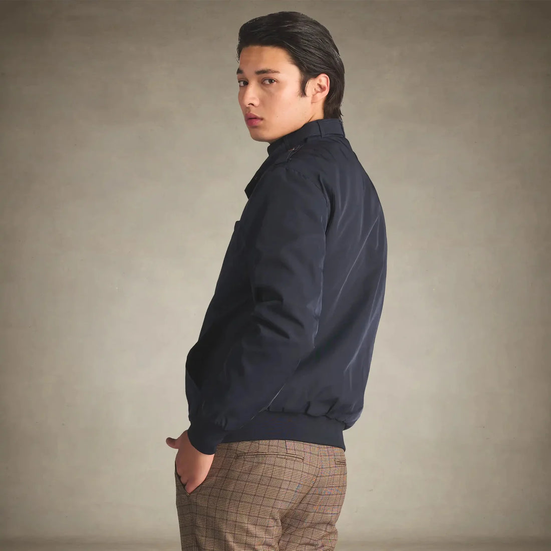 Men's Iconic Racer Quilted Lining Jacket