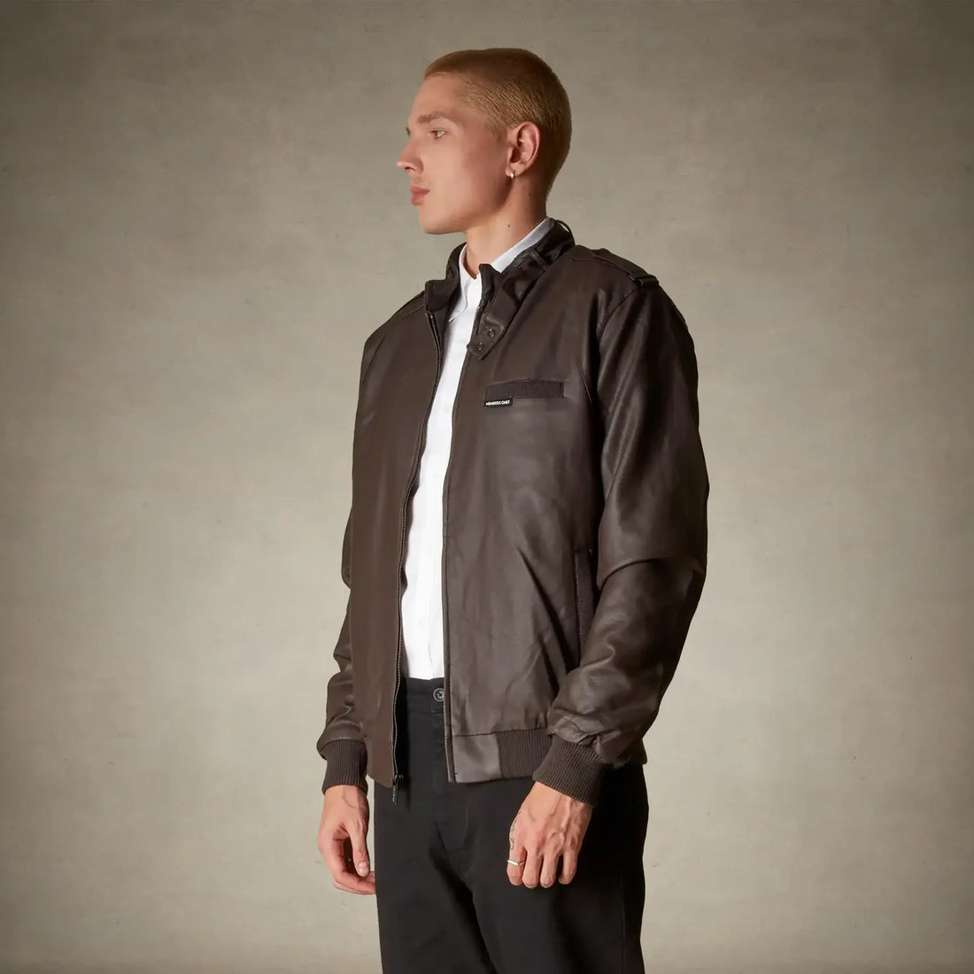 Men's Faux Leather Iconic Racer Jacket