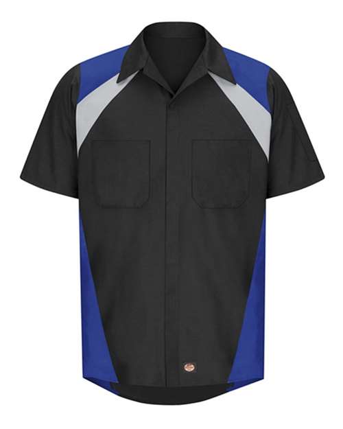 Men’s SY28 Tri-Color Short Sleeve Work Shirt – Durable & Stylish
